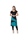 Black And Blue Colour VT Casual Wear Heavy Rayon Digital Printed Kurtis VT208